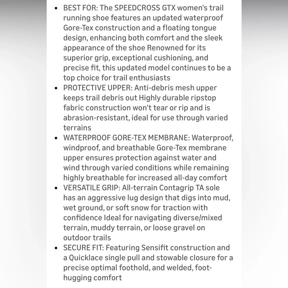 Salomon Speedcross GTX Waterproof Trail Running Shoes - Picture 8 of 8